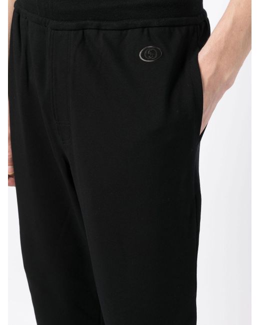 Gucci Blue Logo-print Detail Trousers for men