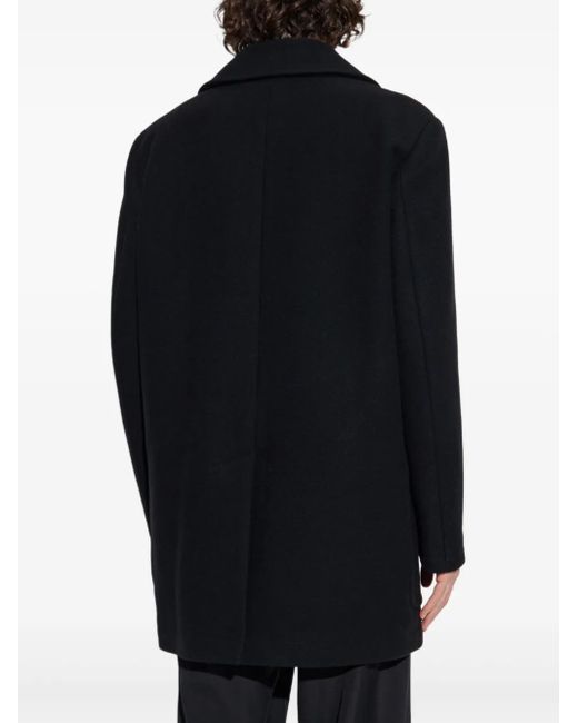 MM6 by Maison Martin Margiela Jas Met Dubbele Rij Knopen in het Blue voor heren