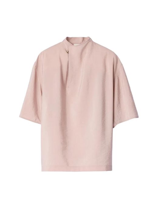 Lemaire Pink Soft Collar Top