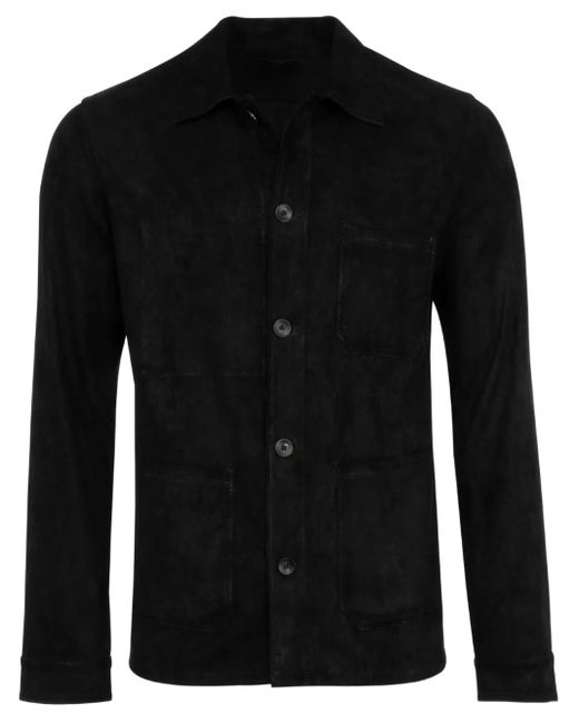 Sobrecamisa con botones Giorgio Brato de hombre de color Black