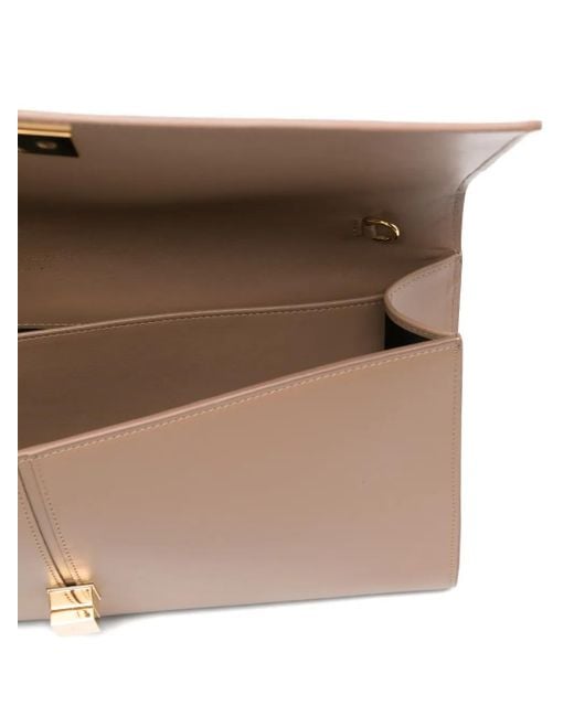 Giuseppe Zanotti Leren Clutch in het Natural
