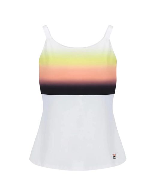 Fila White Backspin Tennis Tank Top