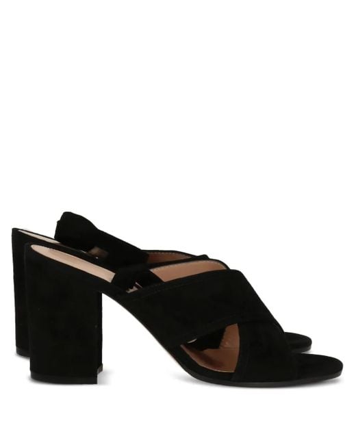Gianvito Rossi ブロックヒール サンダル Black
