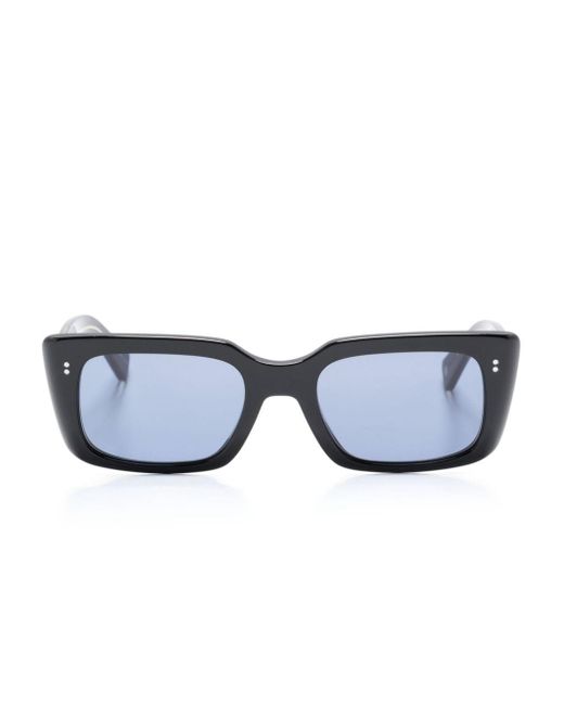 Garrett Leight Blue Gl3030 Rectangle-frame Sunglasses