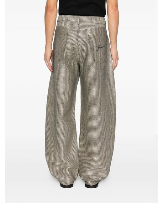 Jacquemus Gray The Mirada De-Nîmes Trousers for men