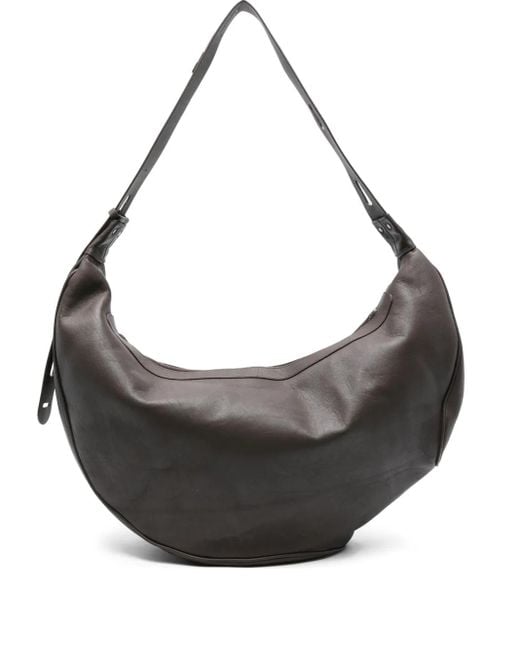 Kiko Kostadinov Gray Moravia Leather Curved Shoulder Bag for men