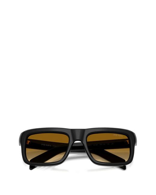 Prada Black Square-Frame Sunglasses