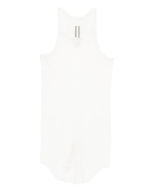 Rick Owens White Basic Rib Tank Top for men