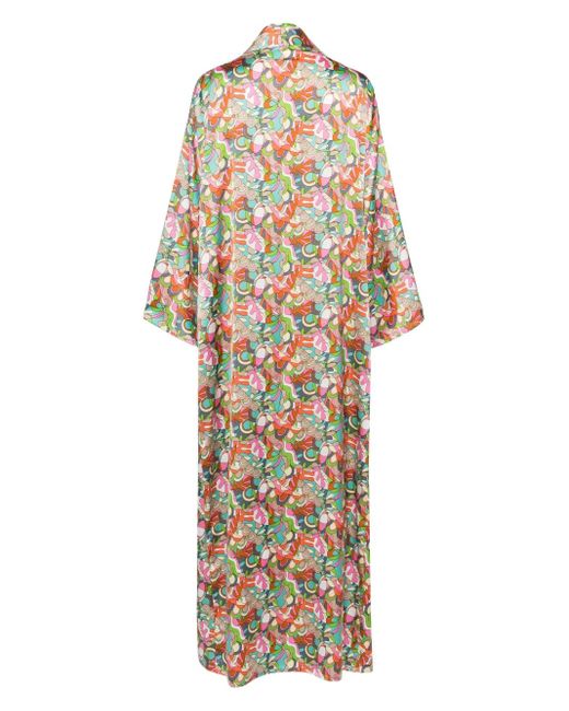 Bambah Metallic Kaleidoscopic Kaftan
