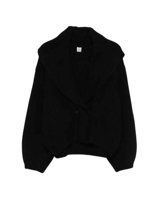 Totême Black Wool Cardigan