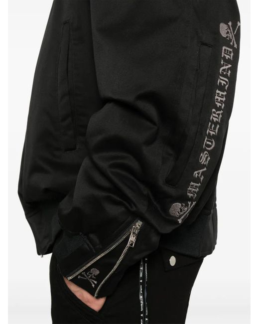 Mastermind Japan Black Skull-Print Bomber Jacket for men