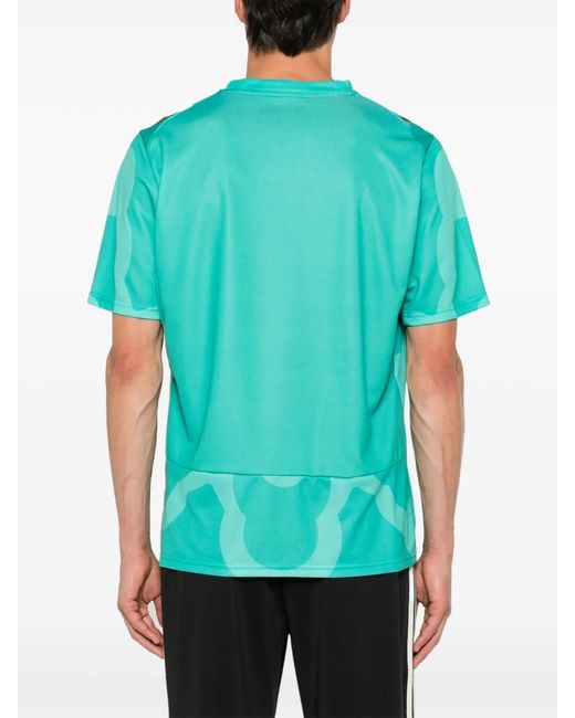 PUMA Blue X Fif X Salehe Bembury Graphic-Print Logo-Patch T-Shirt for men