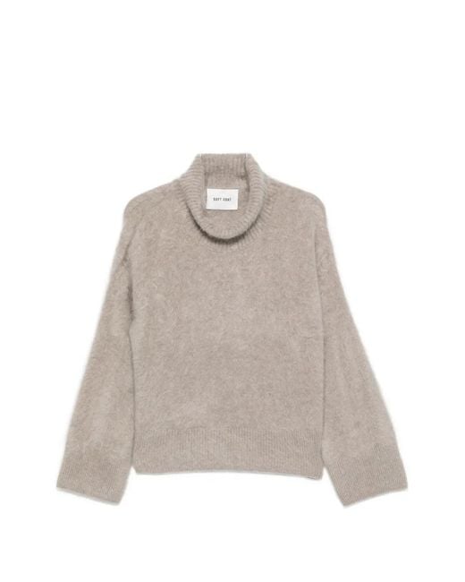 Soft Goat White Brushed Cashmere Sweater