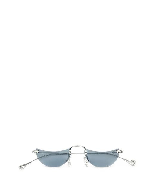 Eyepetizer Blue Eclissi Rimless Sunglasses