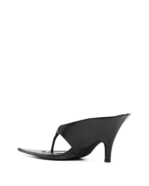 Alexander Wang Irina 90mm Pointy Toe Sandal In Calf Leather