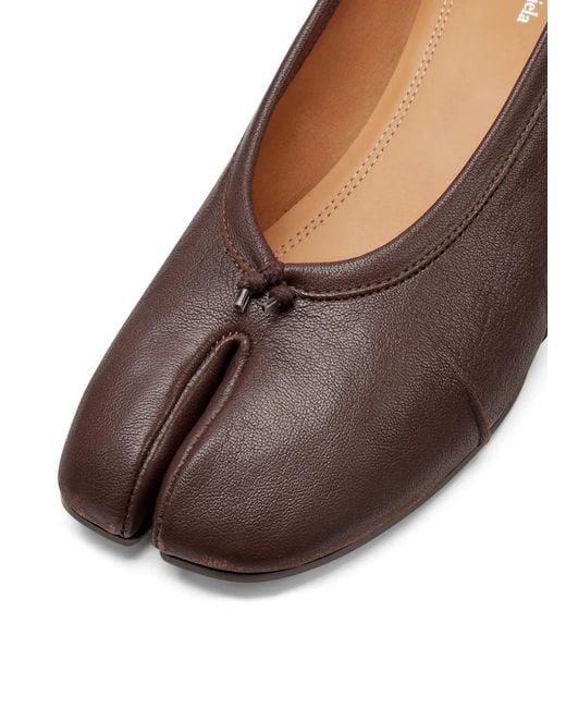 Maison Margiela Brown Tabi New Ballerinas