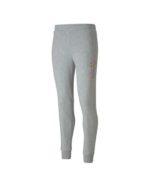 PUMA Gray X Bull Racing Elasticated Track Pants for men