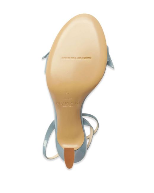 Sandales Clarita Bell 60 mm en cuir verni Alexandre Birman en coloris Metallic