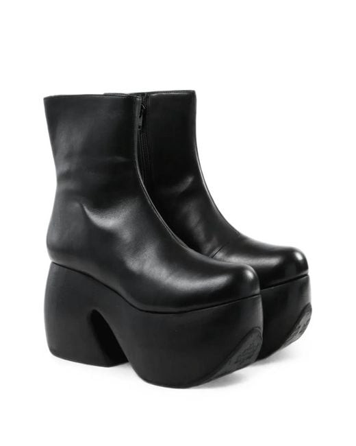 Comme des Garçons Black Platform Ankle Boots