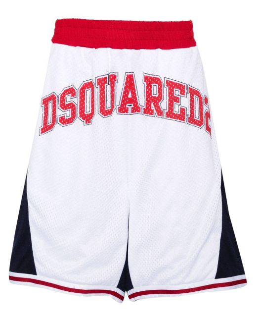 DSquared² Shorts Met Logoprint in het White voor heren