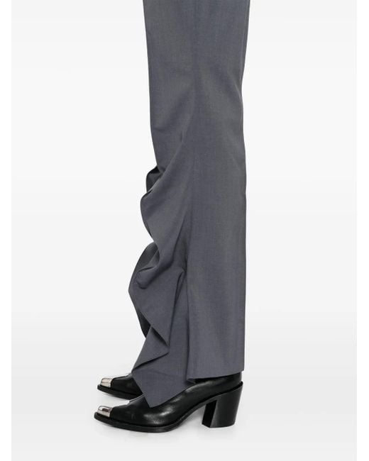 BESFXXK Gray Draped Trousers