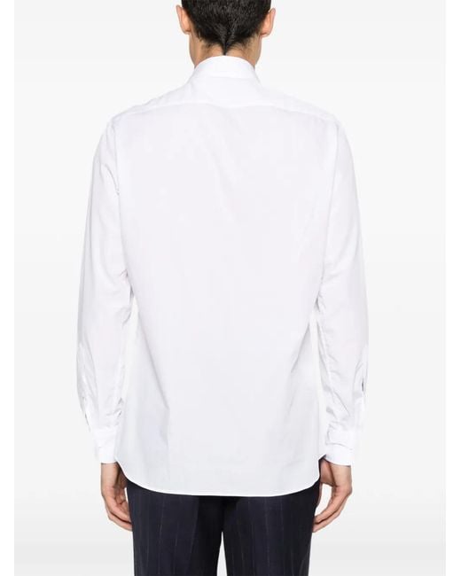 Lardini Overhemd Met Lange Mouwen in het White voor heren