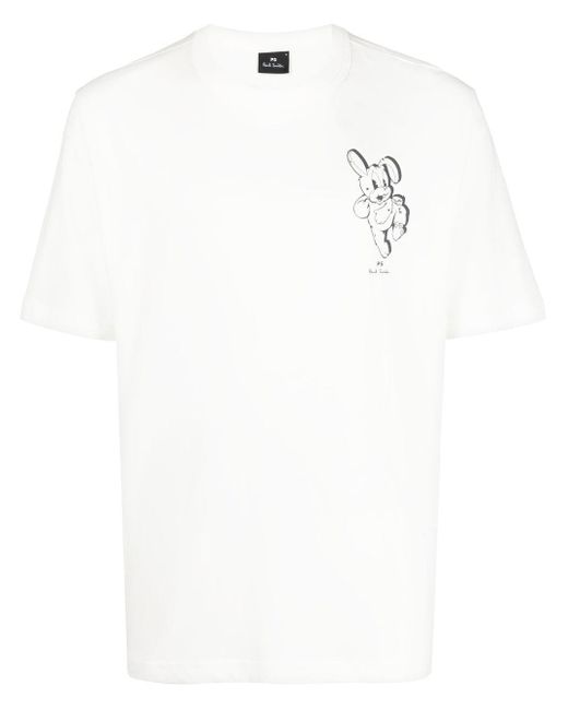 Camiseta con motivo de conejo PS by Paul Smith de hombre de color Blanco |  Lyst