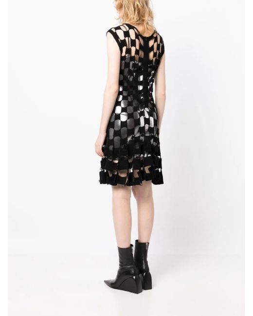 Monse Black Cut-Out Knit Mini Dress