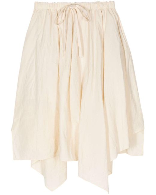 Forme D'expression Natural Drawstring-waist Pleated Skirt