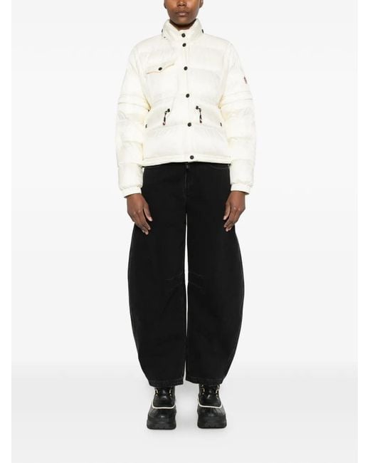 Moncler White Mauduits Short Down Jacket
