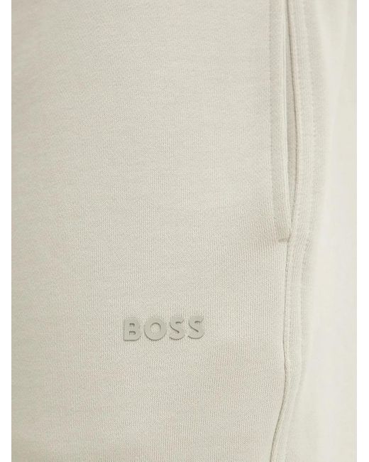 Boss Natural Logo-Detail Drawstring Pants for men