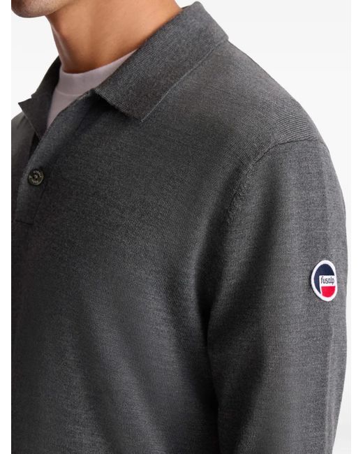 Fusalp Gray Clovon Buttoned Polo Shirt for men