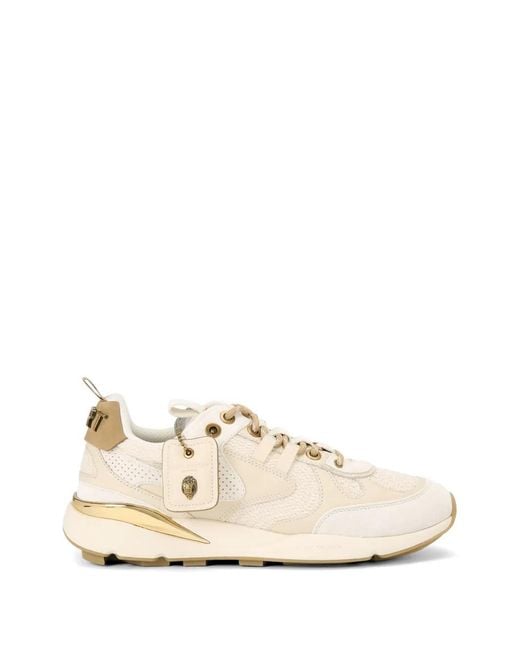 Kurt Geiger White Suede Eagle Head Sneakers for men