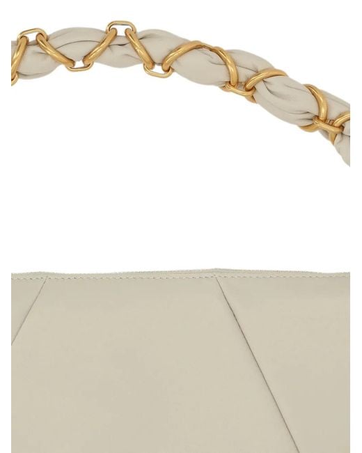 Saint Laurent White Mini Amalia Shoulder Bag