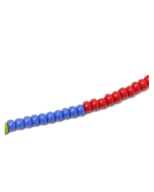 COLLANINE COLORATE Metallic Colorblock Beaded Necklace