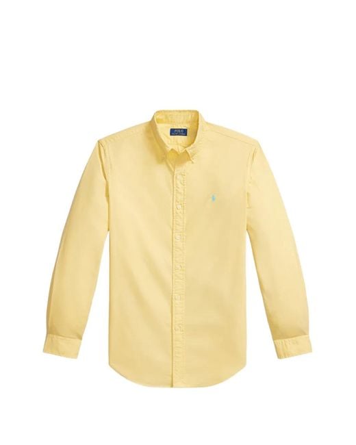 Polo Ralph Lauren Yellow Buttoned Shirt for men