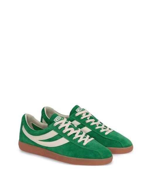 Superga Green 1960 Capri Sport Leather Sneakers