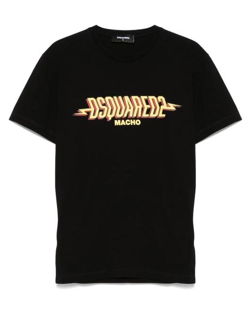 DSquared² Macho T-Shirt in het Black voor heren