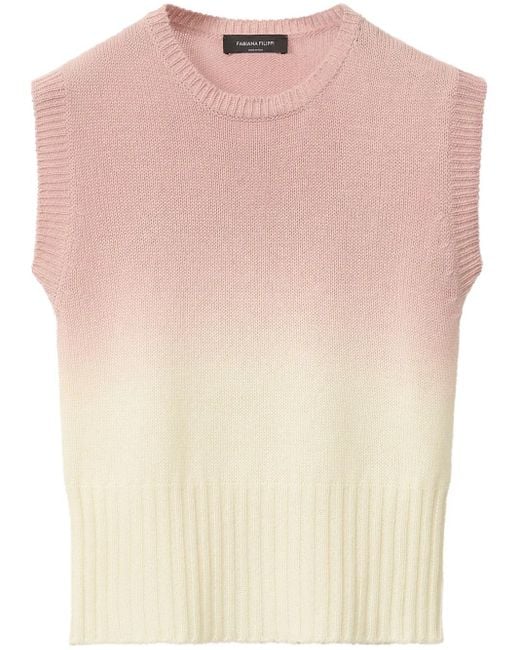 Fabiana Filippi グラデーション トップ Pink