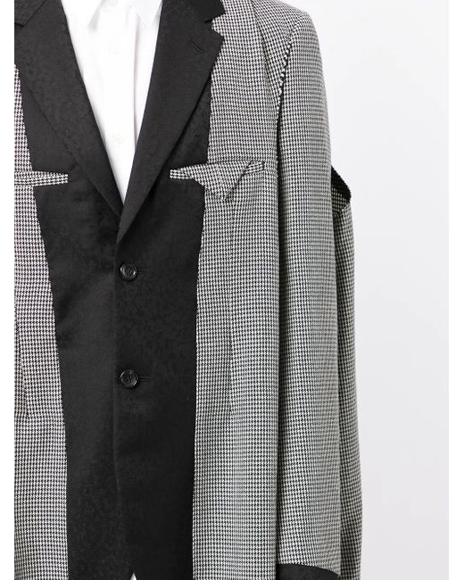 Comme des Garçons Black Layered-Panel Long-Line Blazer for men