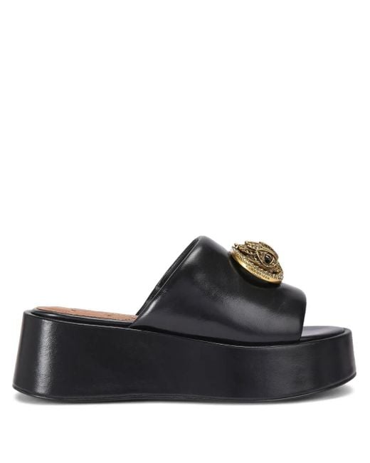 Kurt Geiger Chelsea フラットフォーム ミュール Black