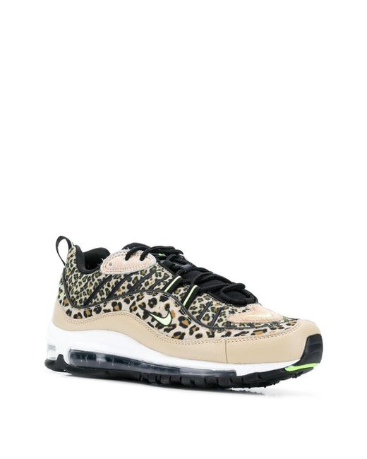 Zapatillas Air Max 98 con motivo de leopardo Nike de Cuero de color Marrón  | Lyst