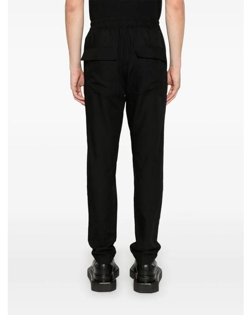Rick Owens Black Slim Long Drawstring for men
