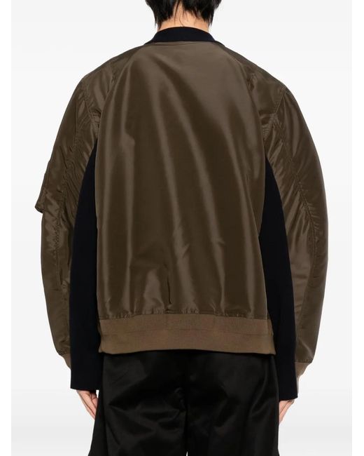 Chaqueta Con Paneles Y Botones Sacai de hombre de color Black
