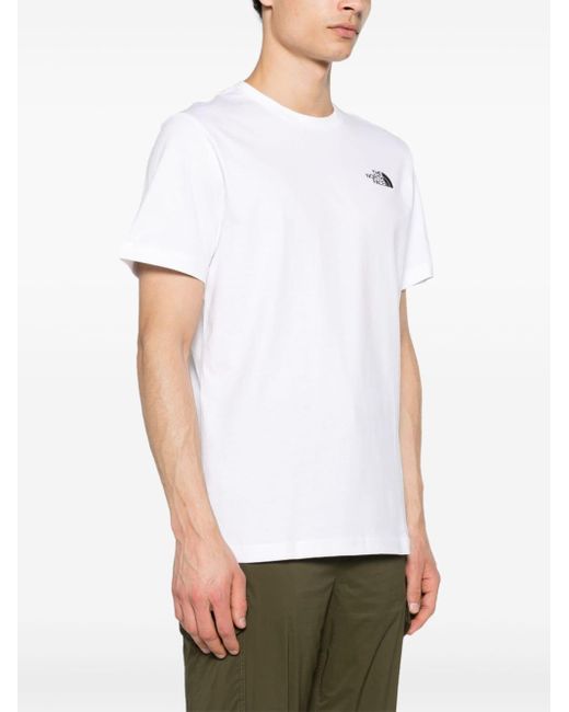 The North Face White Redbox-print Cotton T-shirt for men