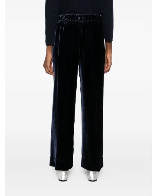 Whyci Fluwelen Broek in het Black