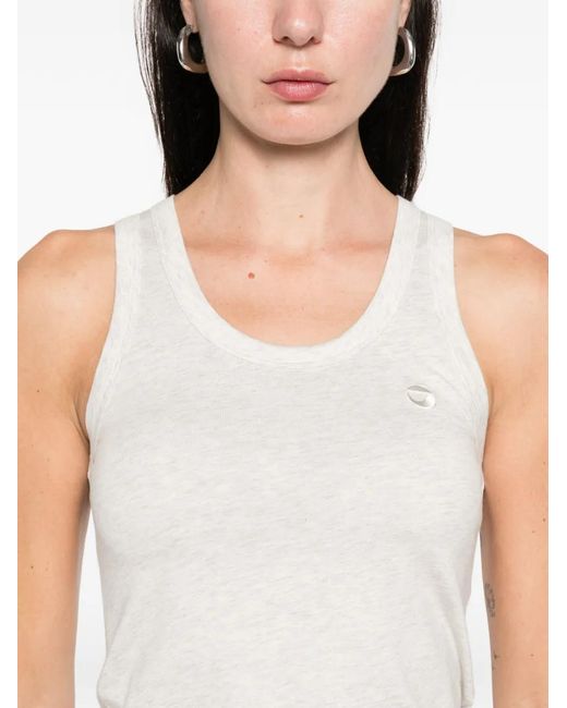 Top De Tirantes Con Logo Coperni de color White