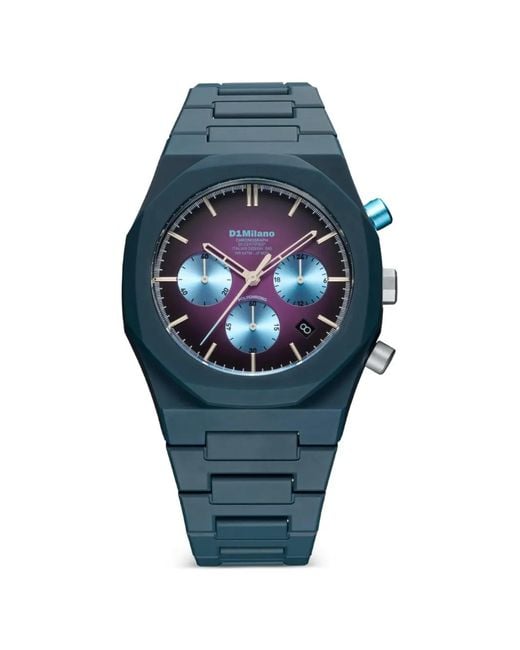 D1 Milano Gray Spectrum Chronograph 40.5Mm Watch for men