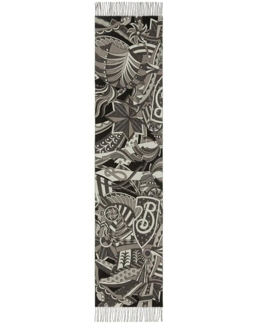 Bufanda Carousel EKD Burberry de color Gray
