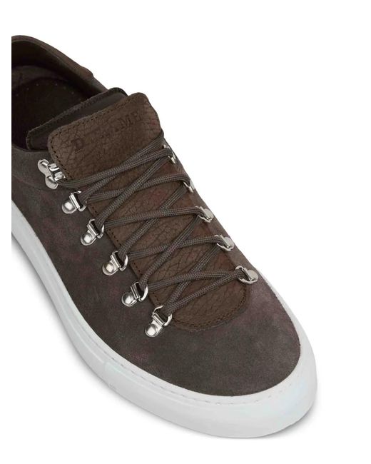 Diemme White Marostica Suede Lace-Up Sneakers for men